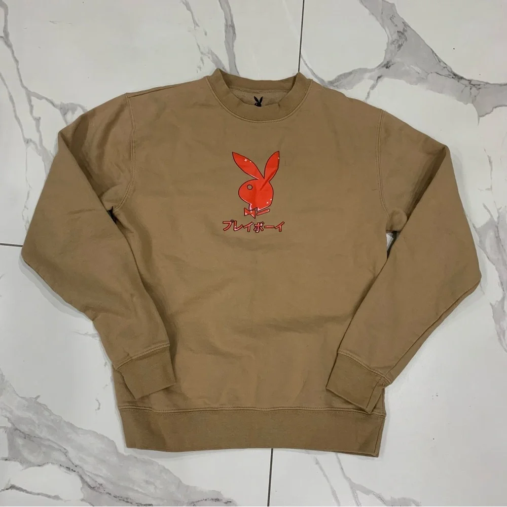 Playboy Club Sweatshirt Men’s Small Top Tokyo Japan Anime Card Ace Of Hearts - Picture 2 of 7